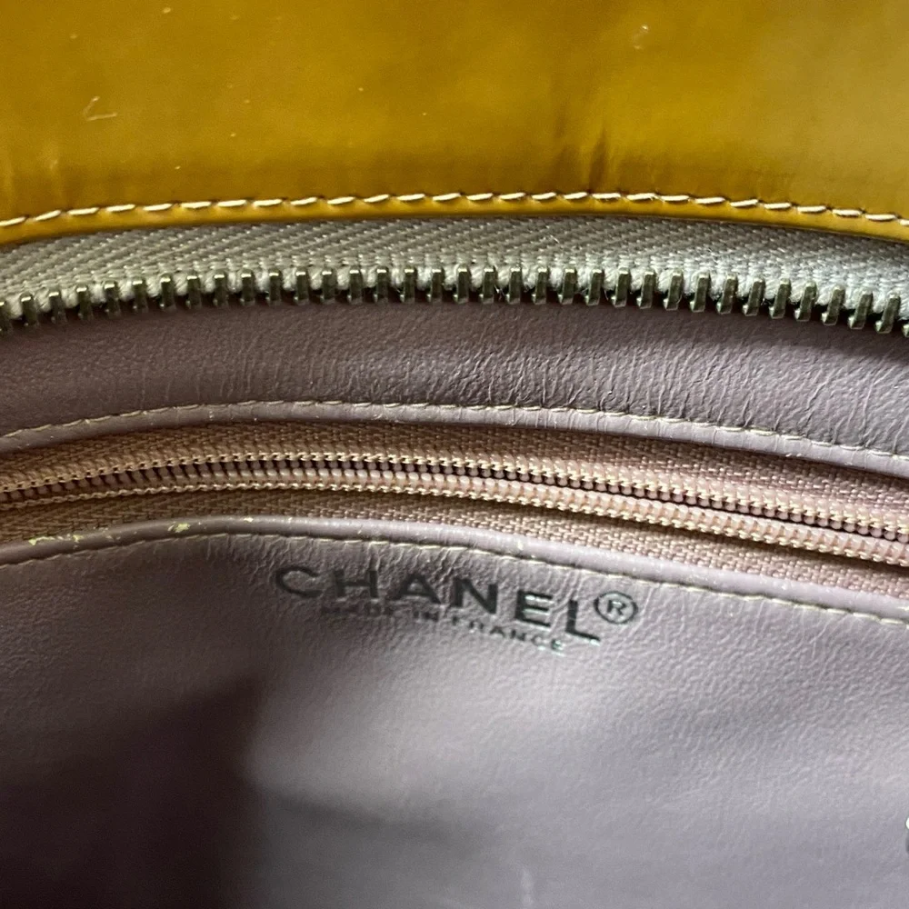 CHANEL Tan Quilted Shoulder Bag